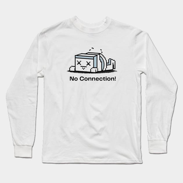 8 Bit No Connection Long Sleeve T-Shirt by AnimeVision